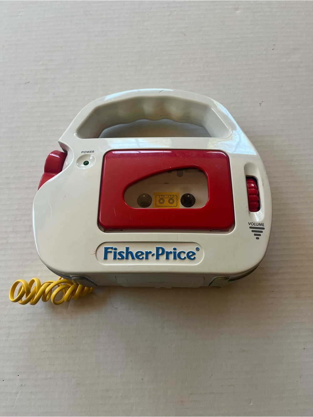 Fisher price Vtg cassette player with microphone untested